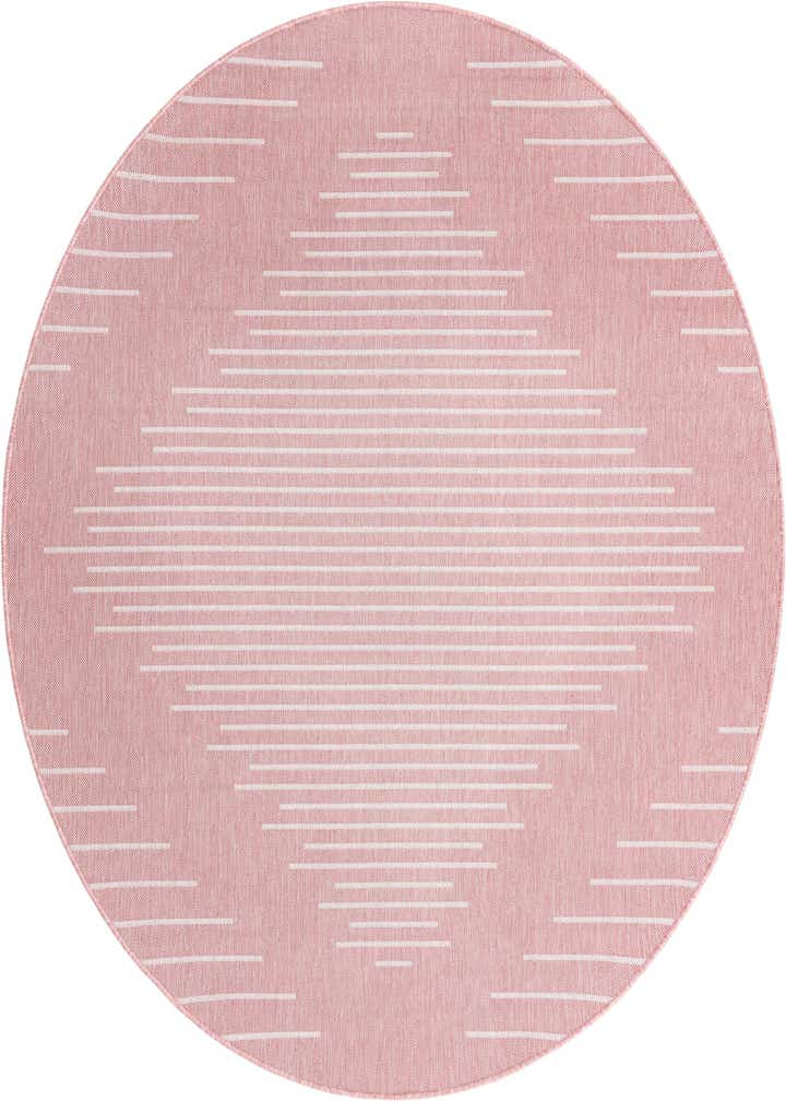 7' 10 x 7' 10 Easy-Clean Modern Indoor / Outdoor Round Rug