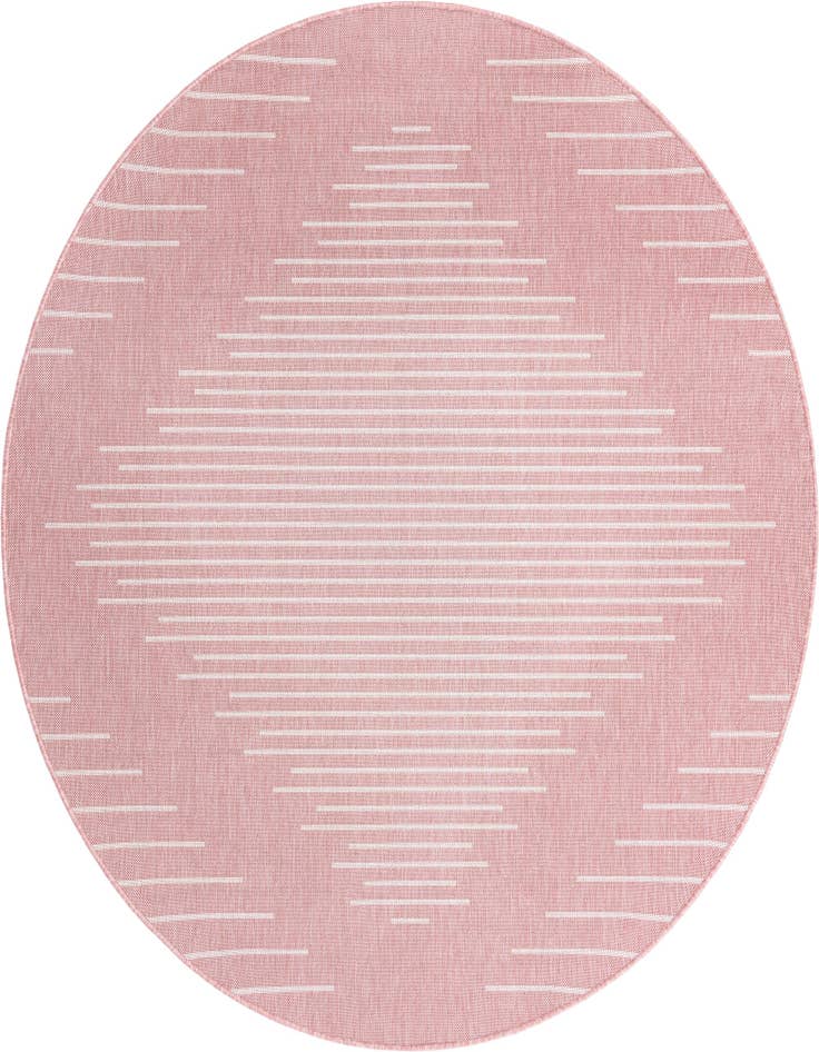 Detail image of 10' 8 x 10' 8 Easy-Clean Modern Indoor / Outdoor Round Rug