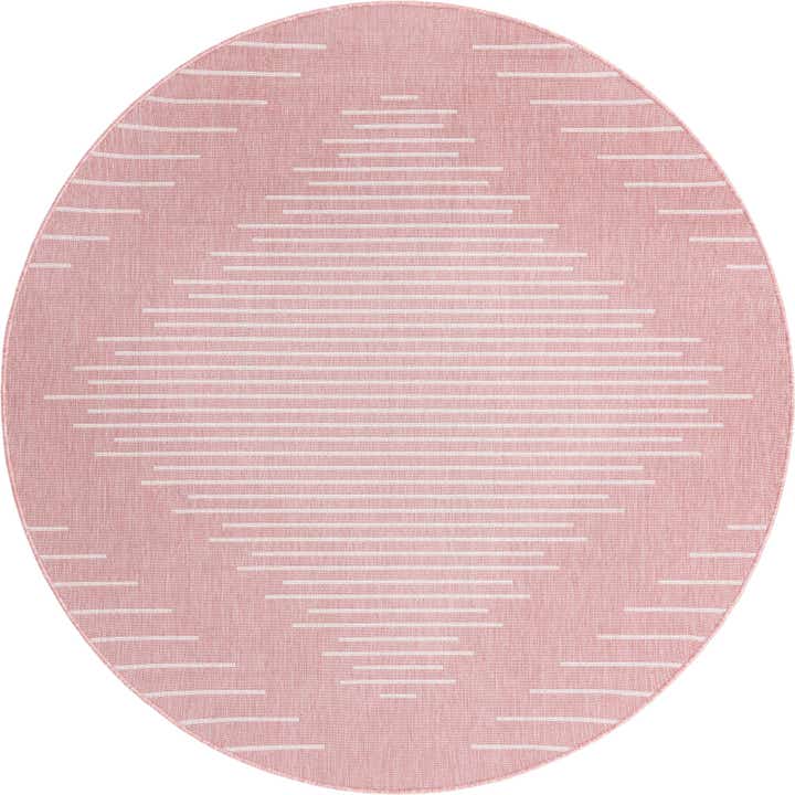 10' 8 x 10' 8 Easy-Clean Modern Indoor / Outdoor Round Rug