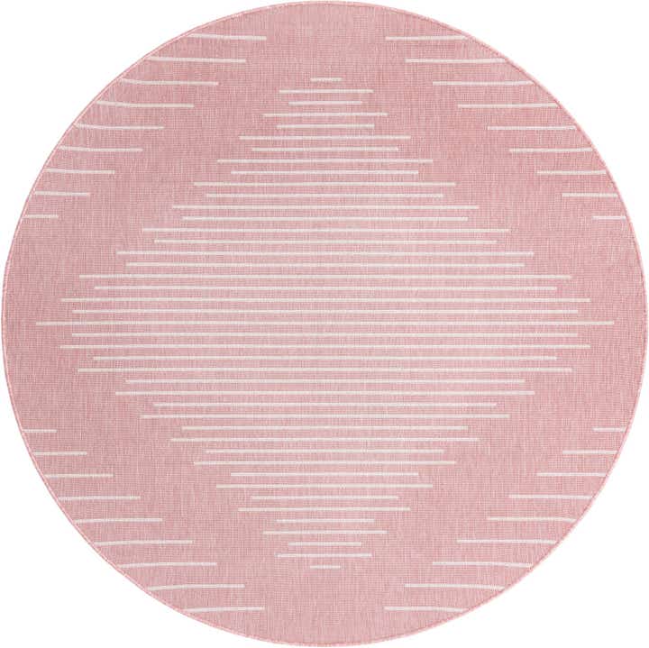 13' x 13' Easy-Clean Modern Indoor / Outdoor Round Rug