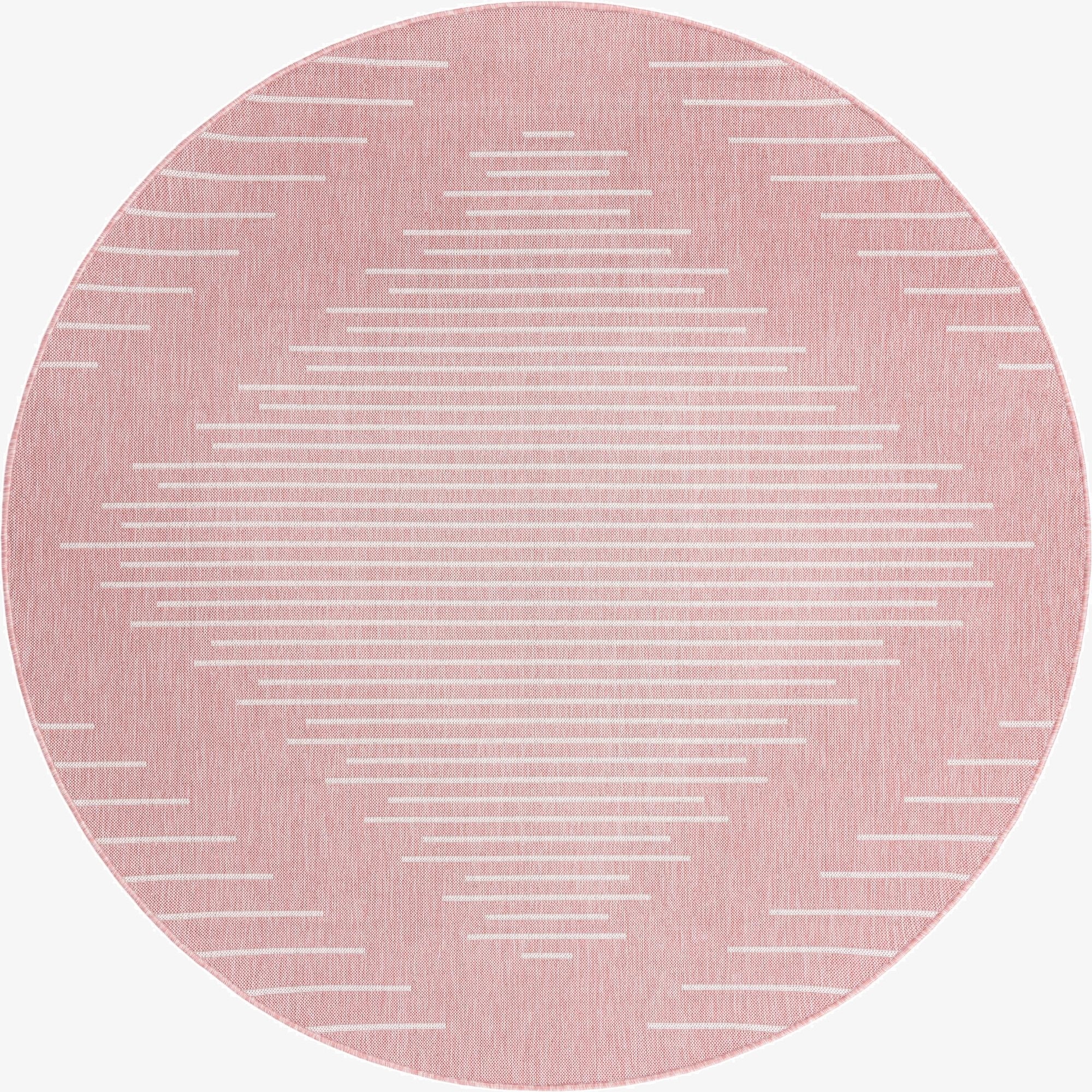 10' 8 x 10' 8  Washable Modern Indoor / Outdoor Round Rug