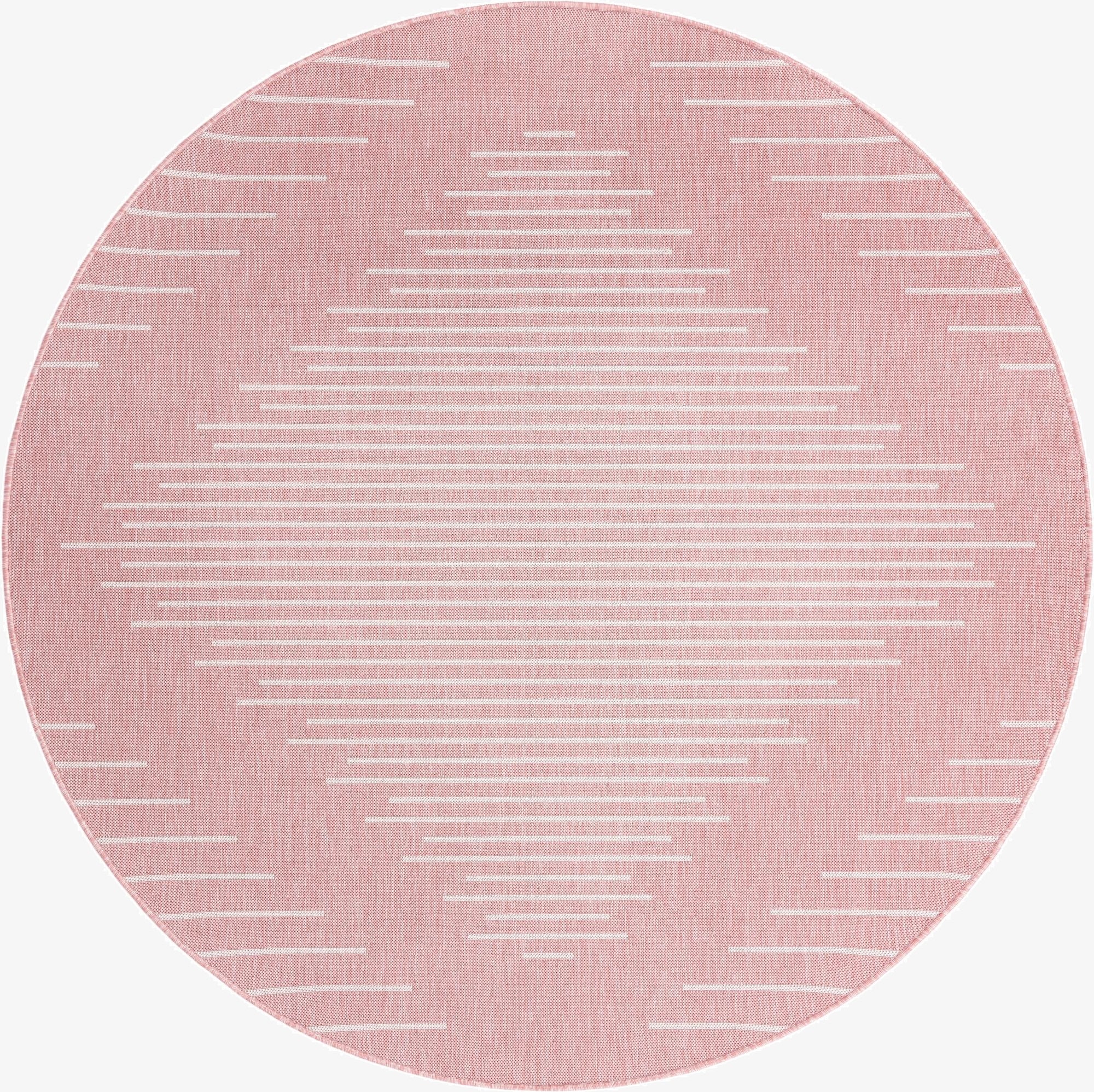 Primary image 7' 10 x 7' 10  Washable Modern Indoor / Outdoor Round Rug