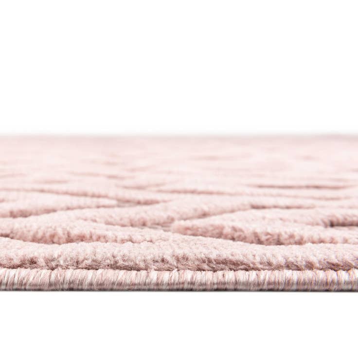 Detail image of 4' x 4' Easy-Clean Trellis Textured Indoor / Outdoor Round Rug