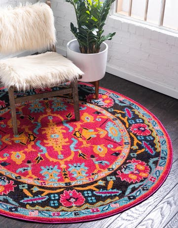 8' x 8' Washable Palazzo Round Rug