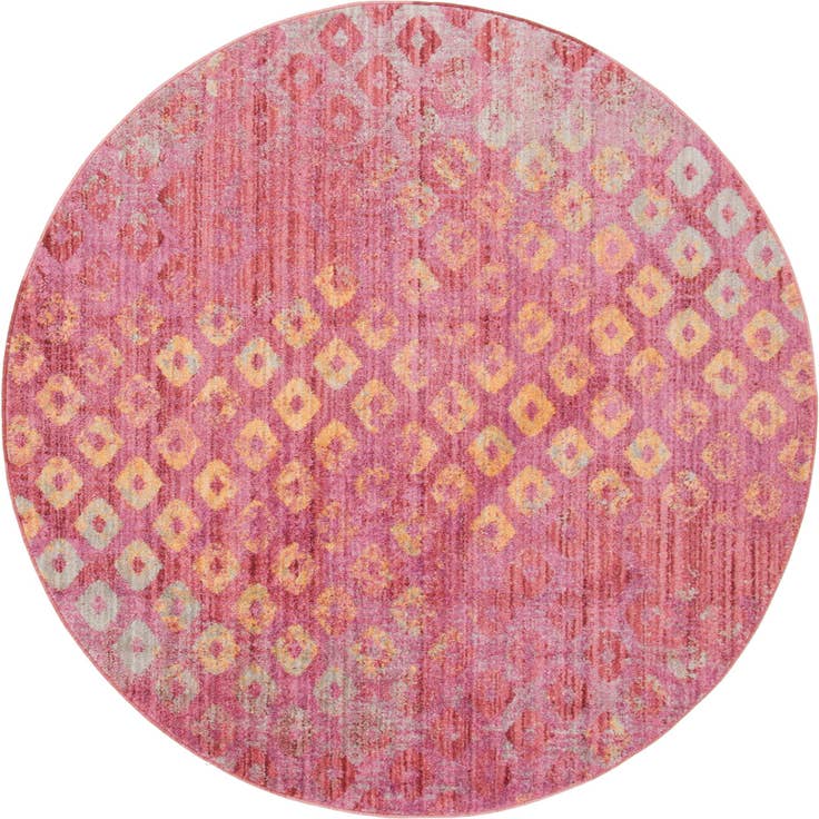 Detailfoto van 185cm x 185cm Prism Rond Vloerkleed
