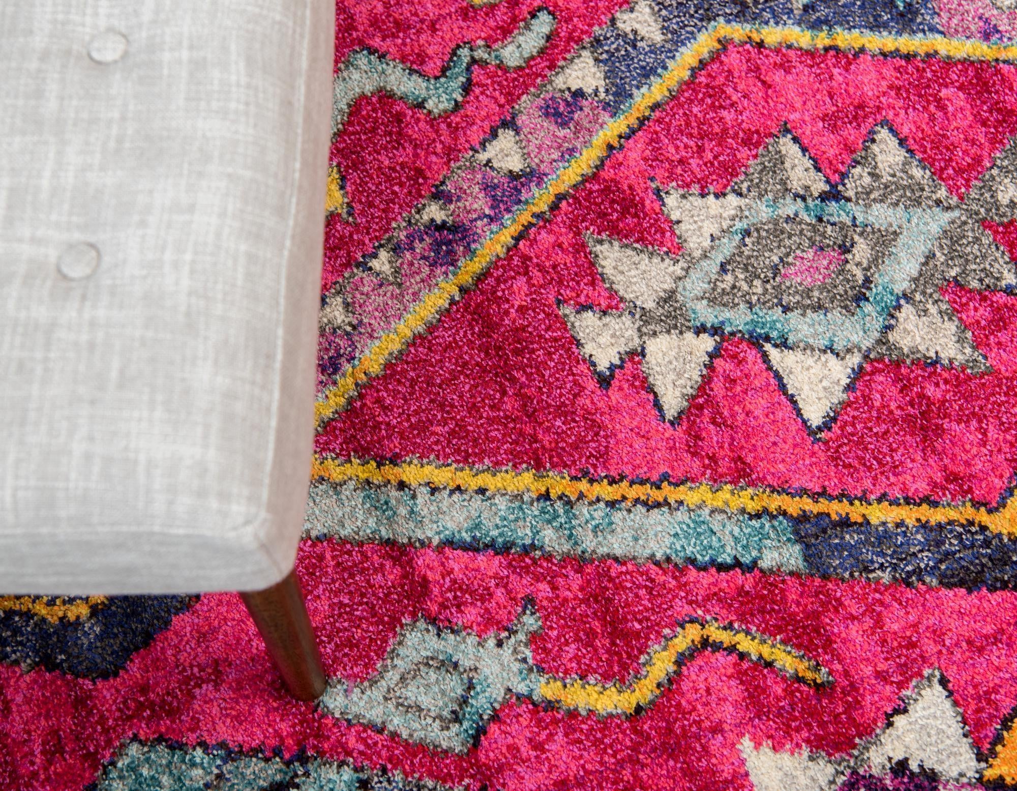 8' x 8' Washable Santa Fe Round Rug