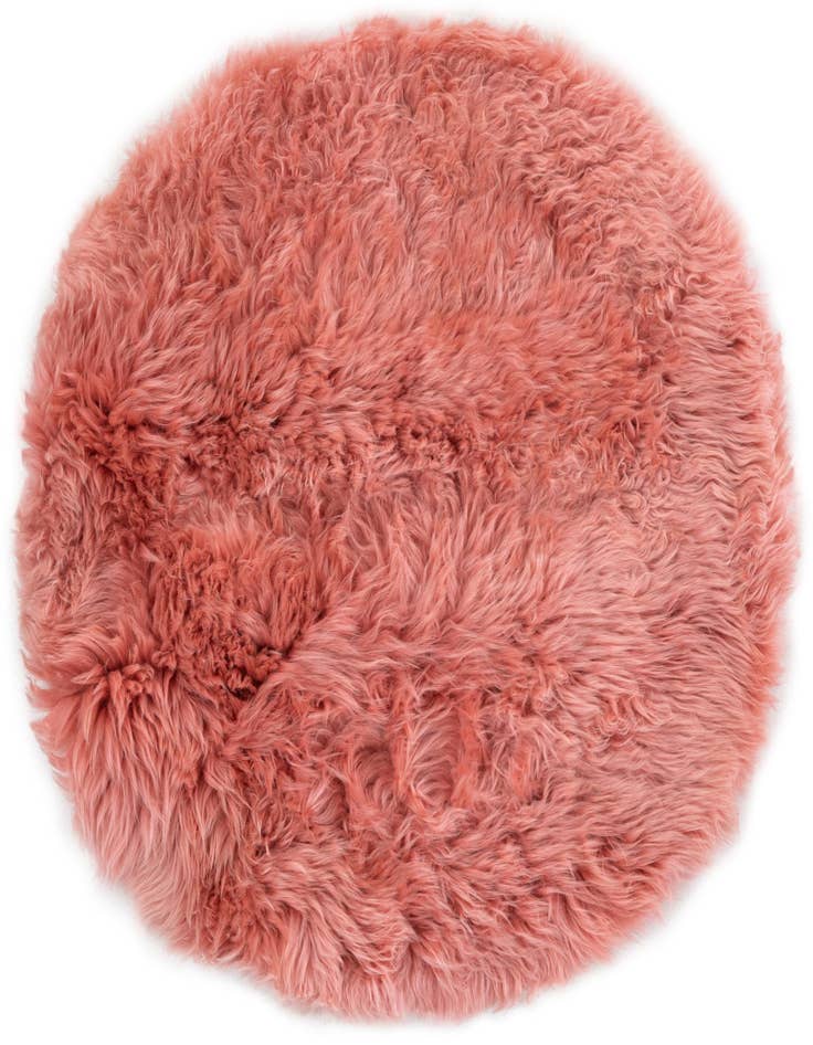 Detail image of 2' x 2' Sheepskin Round Rug