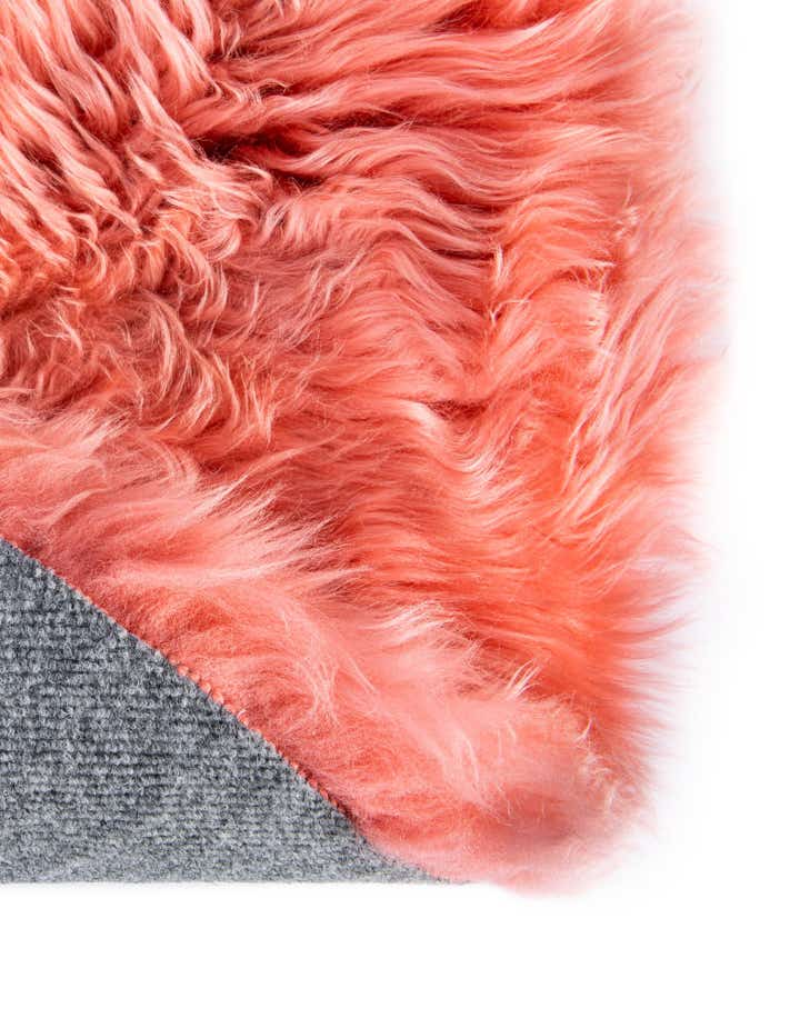 2' x 2' Sheepskin Round Rug