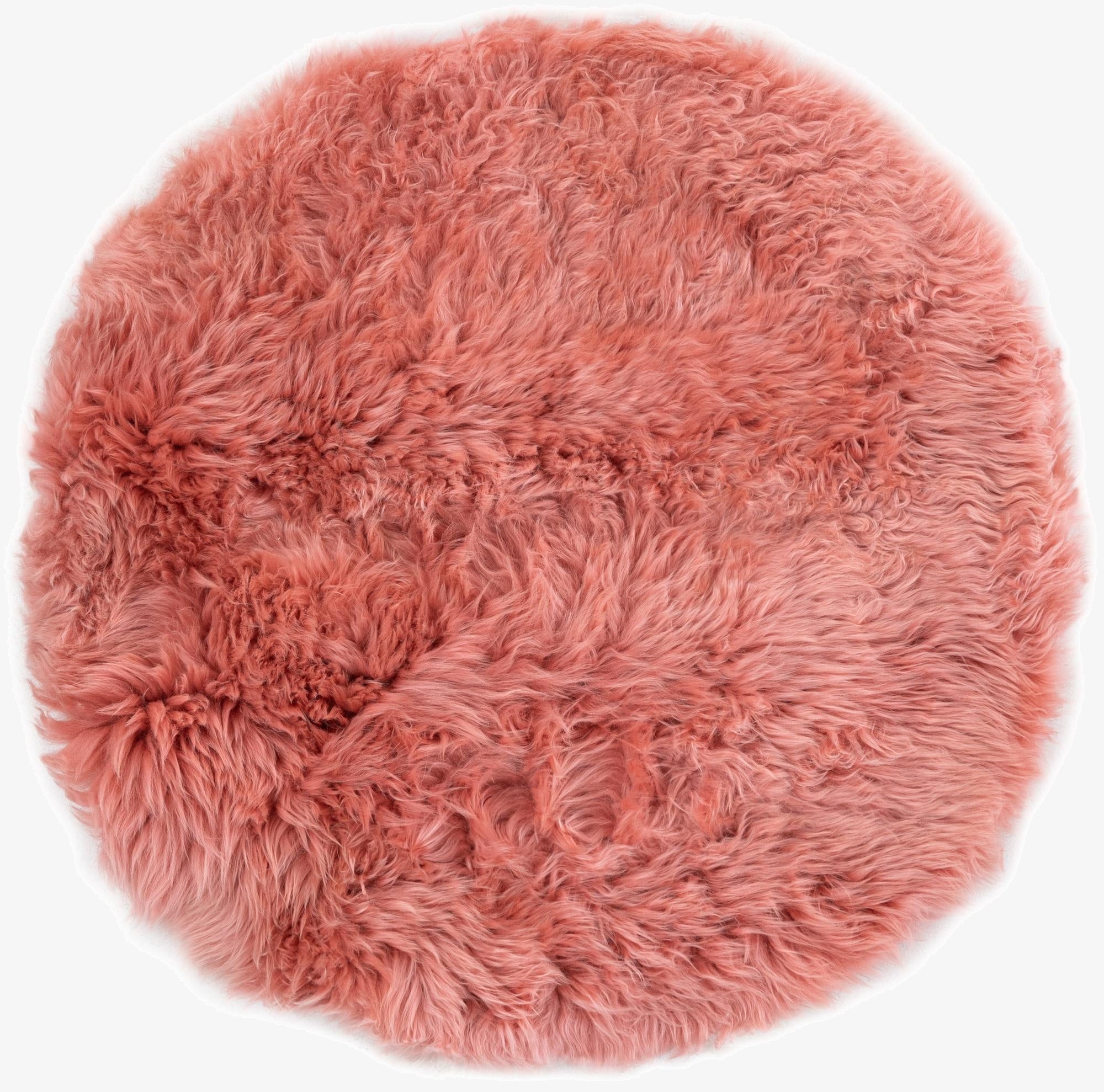 2' x 2' Sheepskin Round Rug