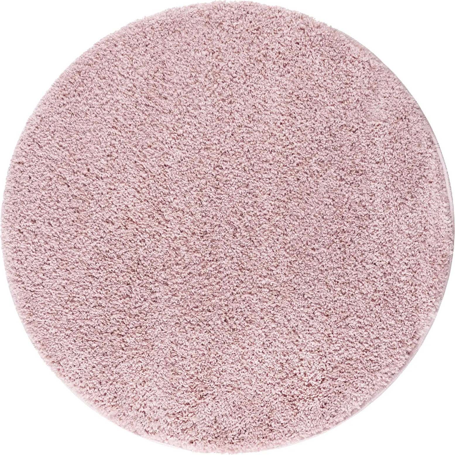 8' x 8' Soft Solid Shag Round Rug