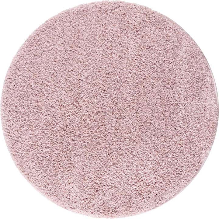 8' x 8' Soft Solid Shag Round Rug