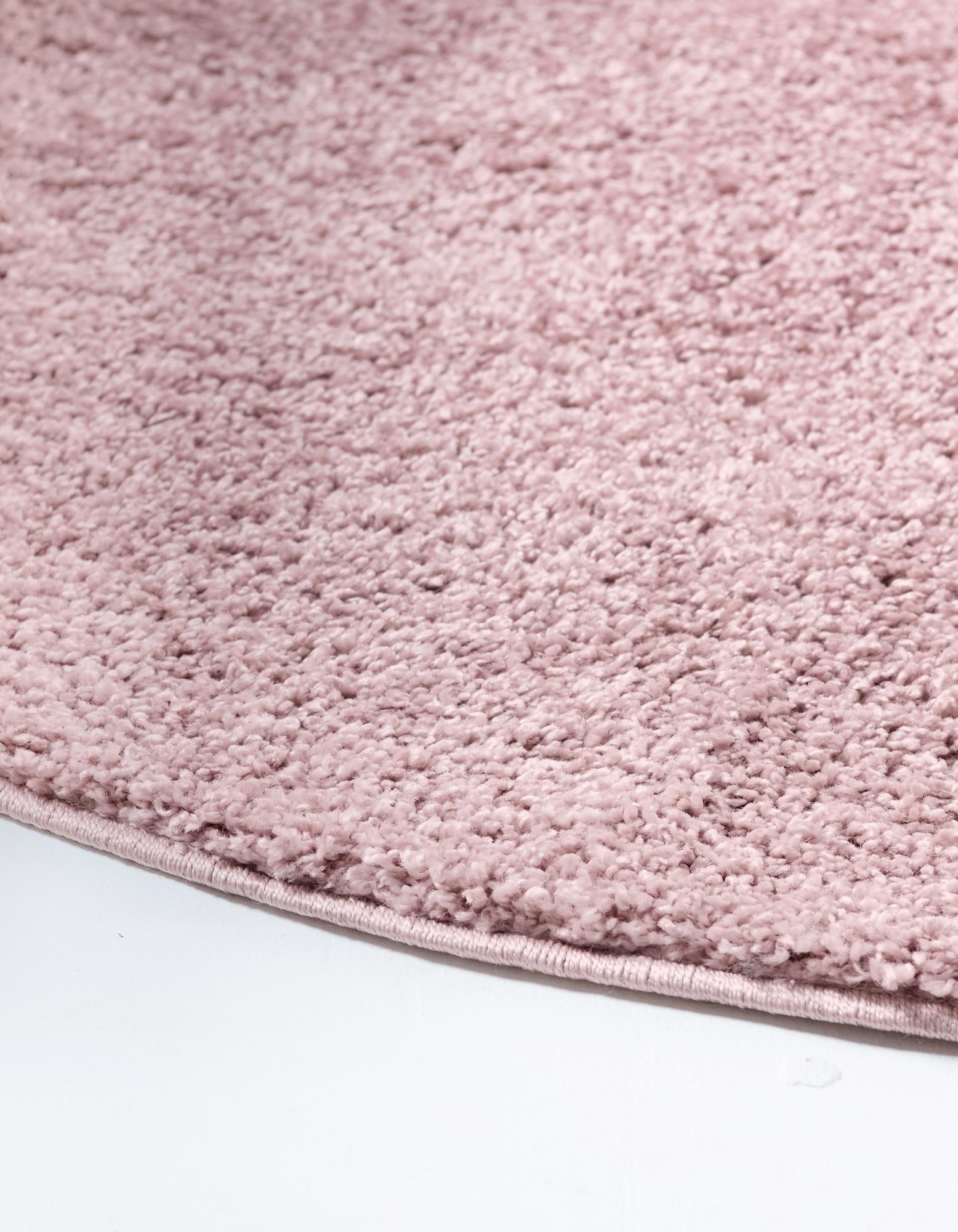 6' x 6' Soft Solid Shag Round Rug