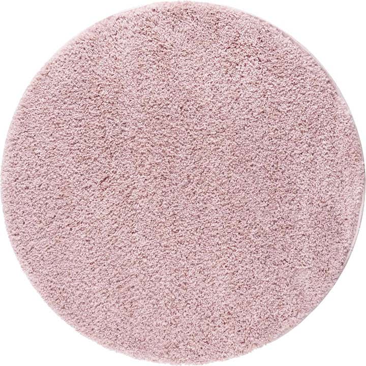 6' x 6' Soft Solid Shag Round Rug