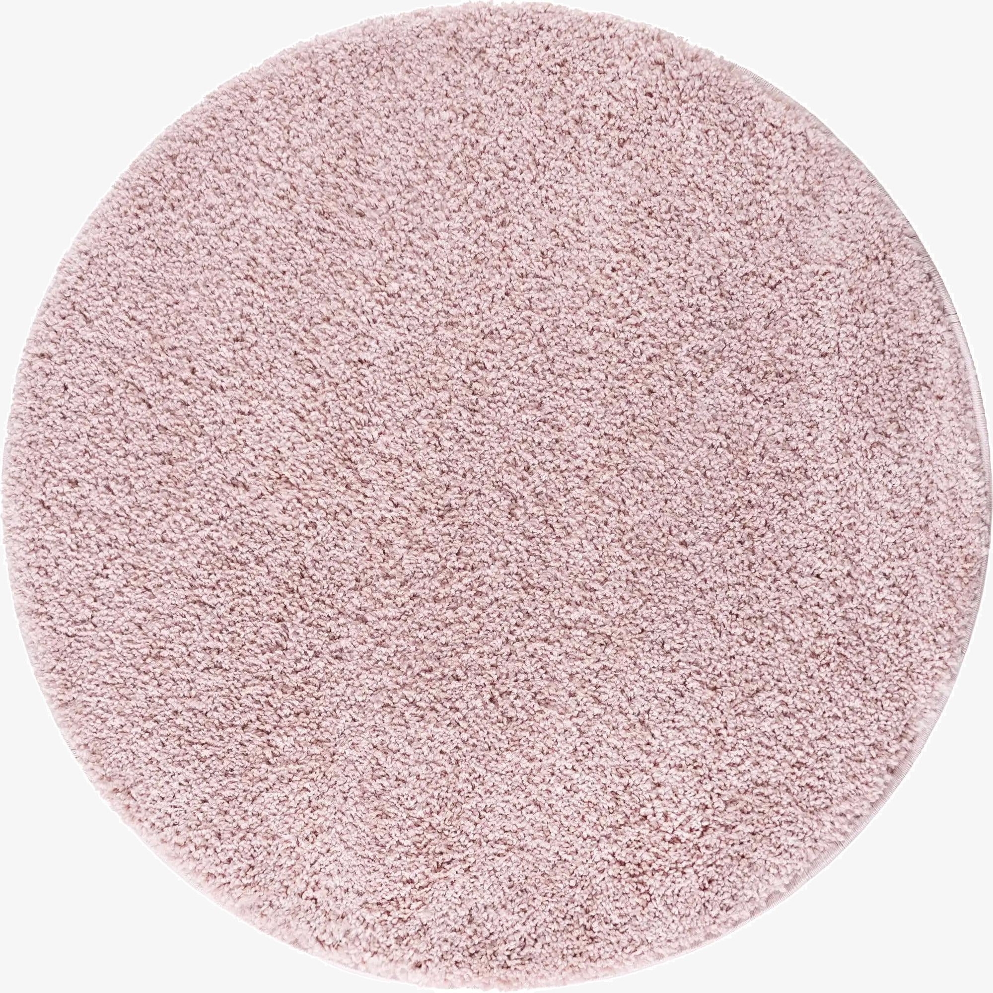 Primary image 5' x 5' Soft Solid Shag Round Rug
