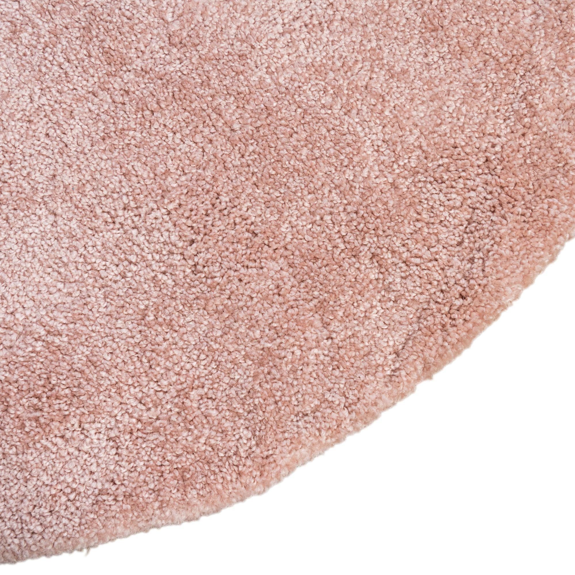 8' x 8' Solid Frieze Round Rug