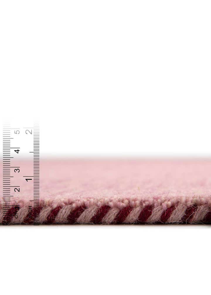 6' 7 x 6' 7 Hand Knotted Solid Gabbeh Wool Round Rug