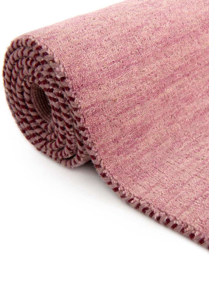 6' 7 x 6' 7 Hand Knotted Solid Gabbeh Wool Round Rug