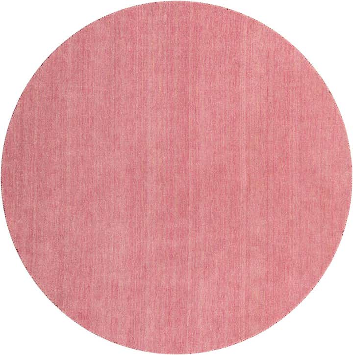 200cm x 200cm Hand Knotted Solid Gabbeh Wool Round Rug