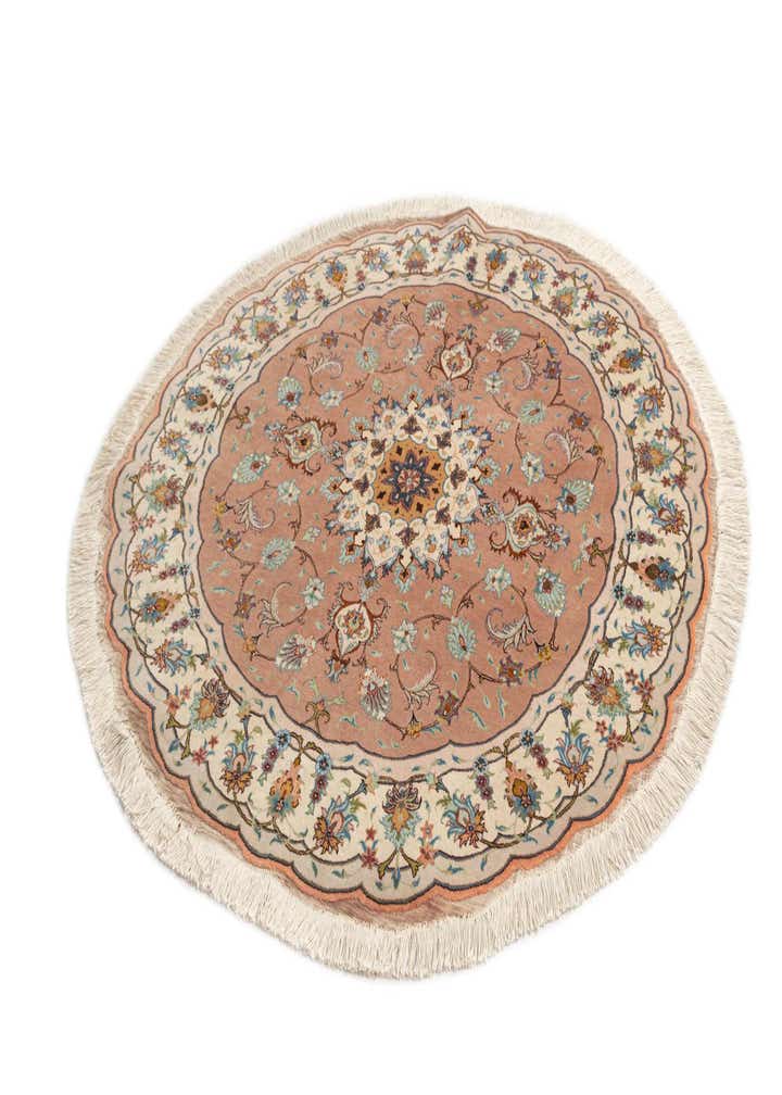4' 10 x 4' 10 Tabriz Round Rug