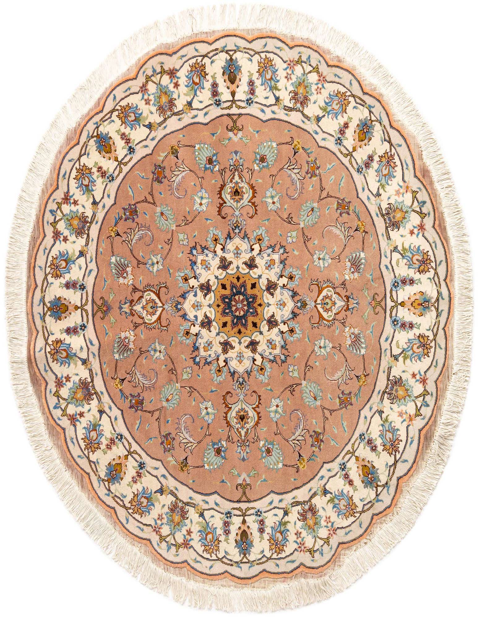 4' 10 x 4' 10 Tabriz Round Rug