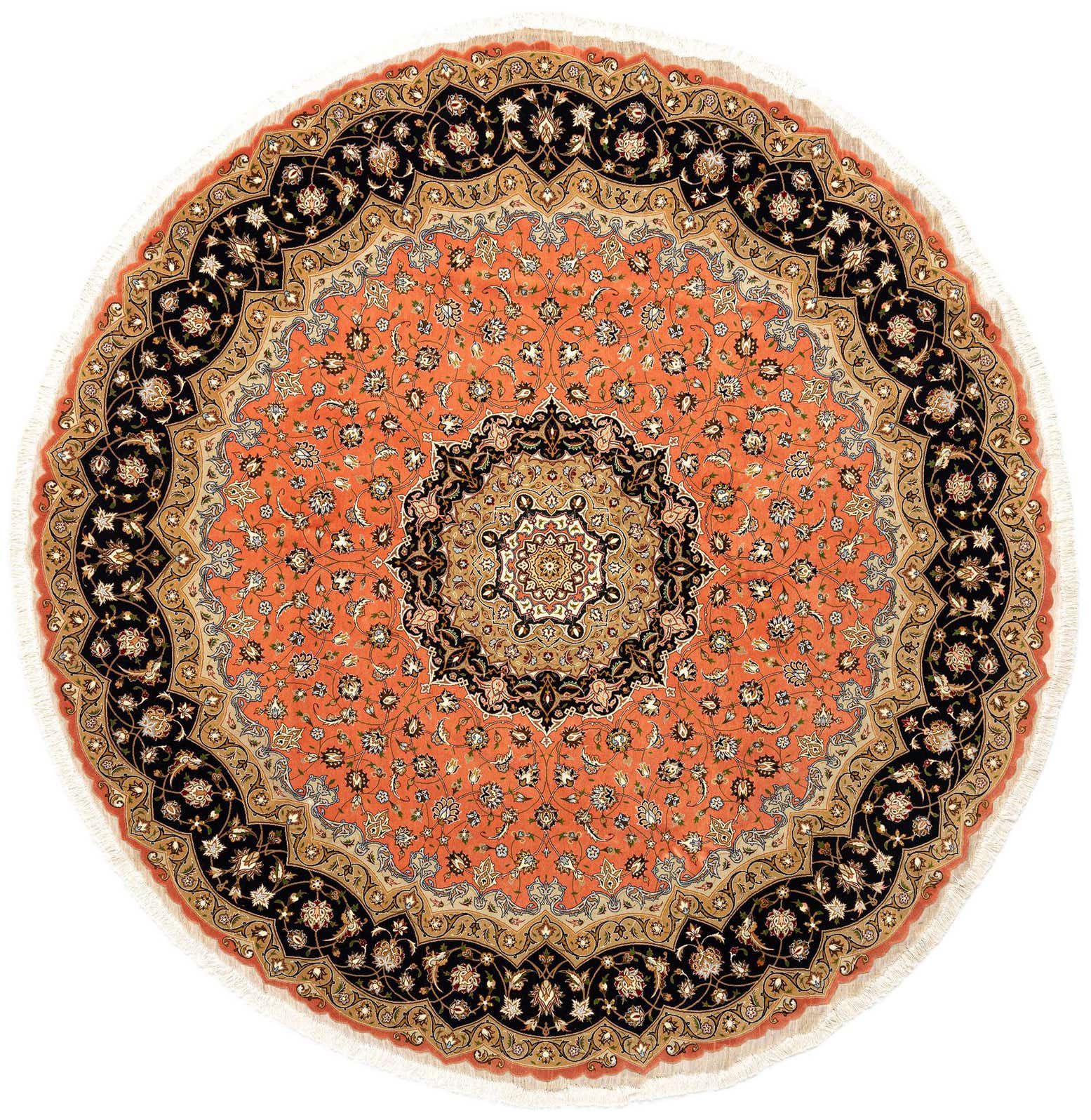 9' 10 x 9' 10 Tabriz Round Rug