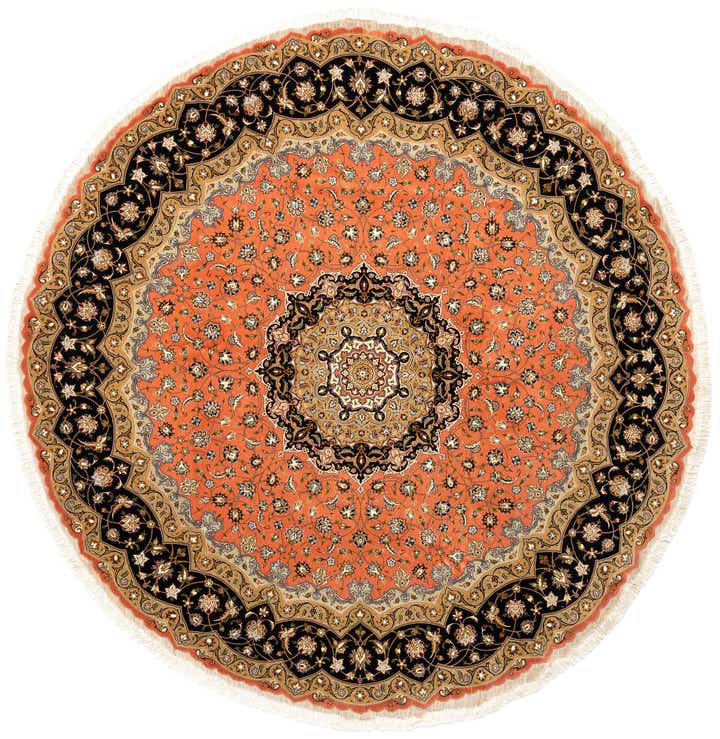 9' 10 x 9' 10 Tabriz Round Rug