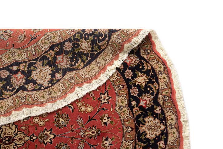 Detailansicht von 200cm x 200cm Tabriz Rund Teppich