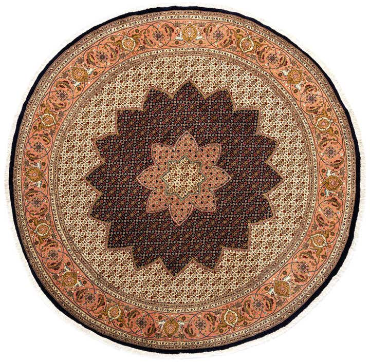 8' 2 x 8' 2 Tabriz Round Rug