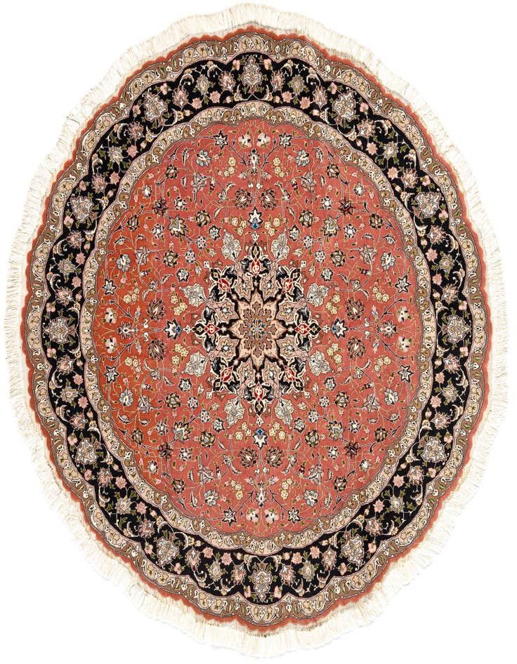 Detail image of 6' 11 x 6' 11 Tabriz Round Rug