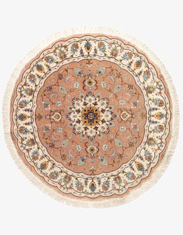 4' 10 x 4' 10 Tabriz Round Rug