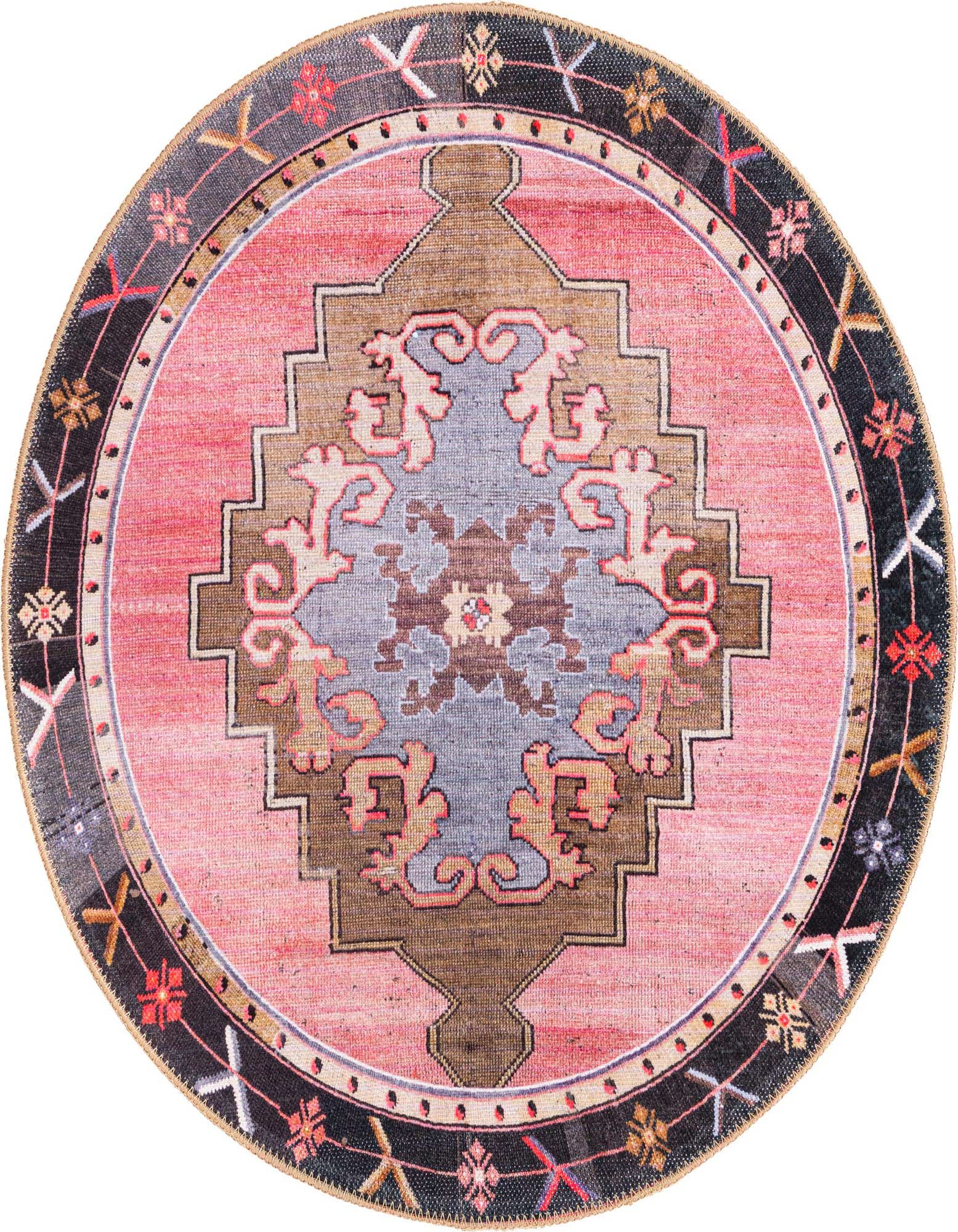 3' 6 x 3' 6 Washable Timeless Round Rug