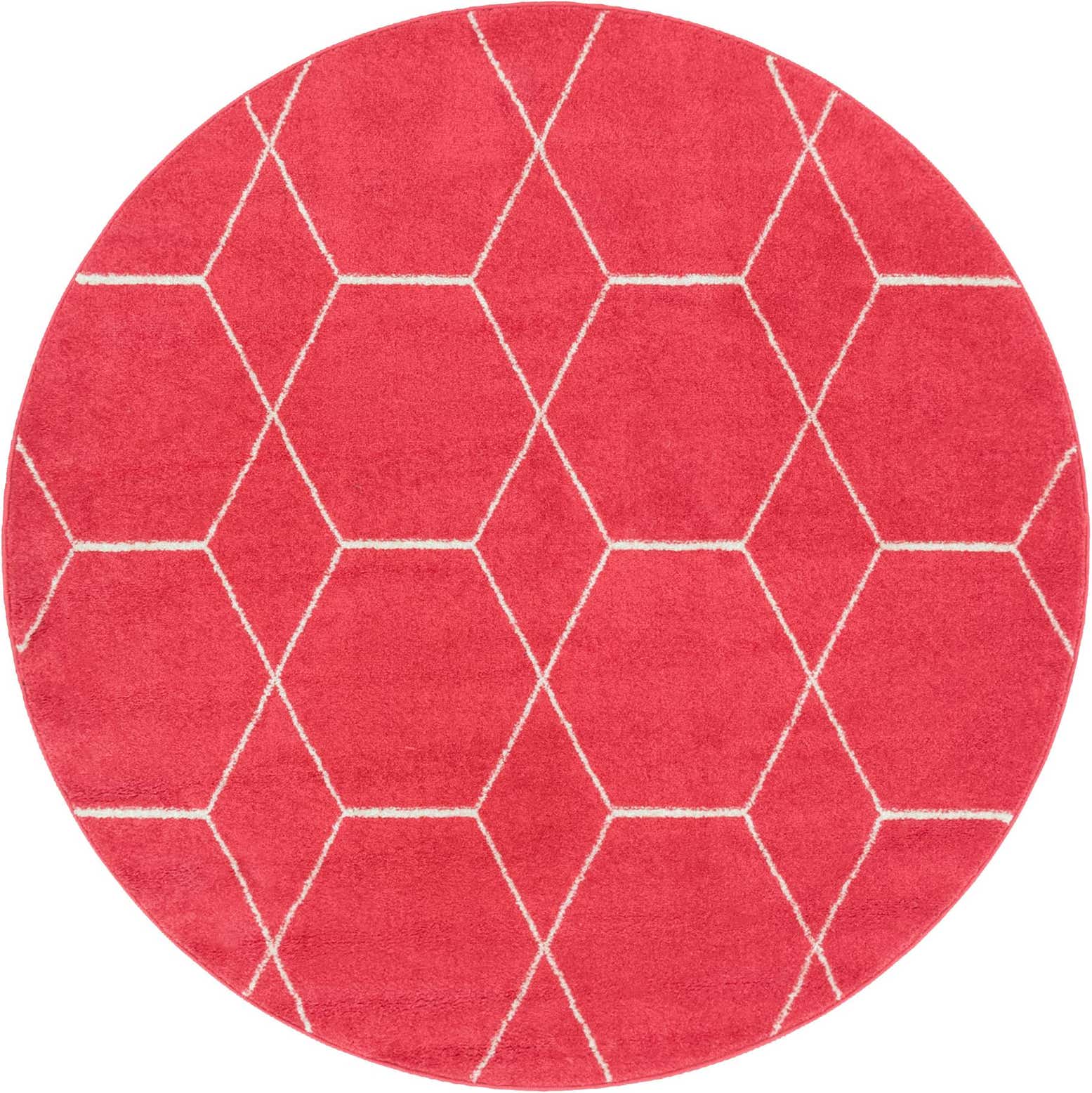 5' x 5' Trellis Frieze Round Rug