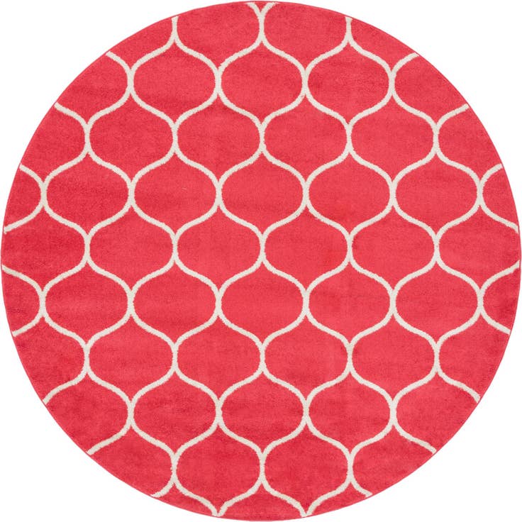 Detail image of 8' x 8' Trellis Frieze Round Rug