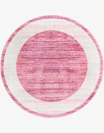 Jill Zarin Pink Uptown Yorkville Round Rug