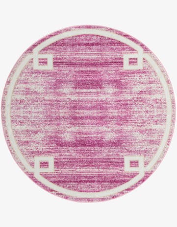 Jill Zarin Pink Uptown Lenox Hill Round Rug