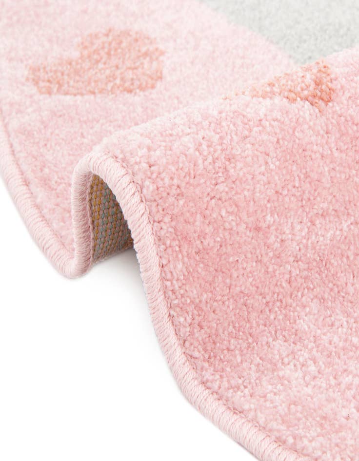 Detail image of 7' 10 x 7' 10 Cat Whimsy Kids Round Rug