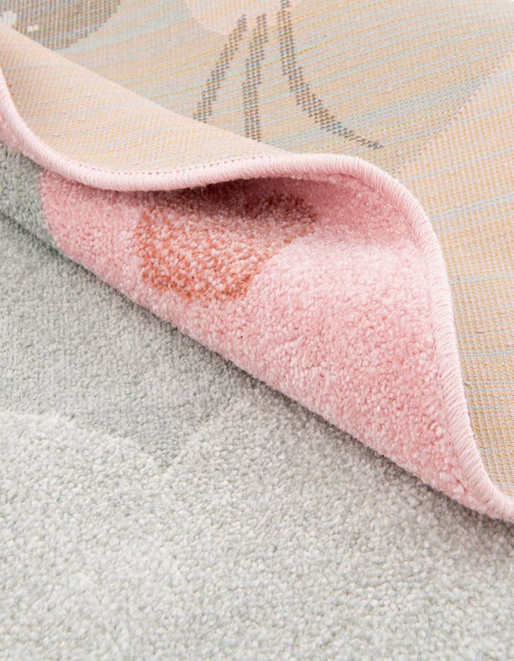 Detail image of 7' 10 x 7' 10 Cat Whimsy Kids Round Rug