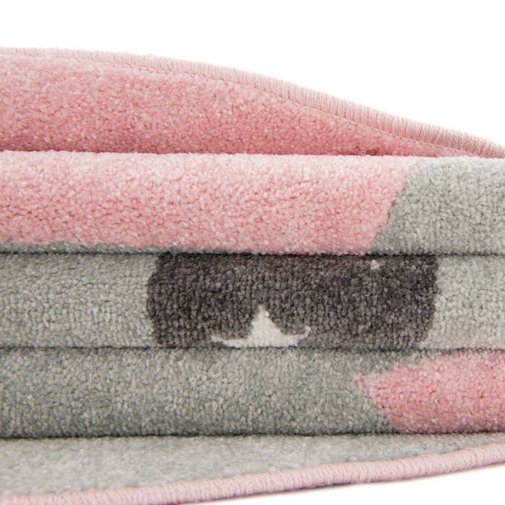 Detail image of 5' 3 x 5' 3 Cat Whimsy Kids Round Rug