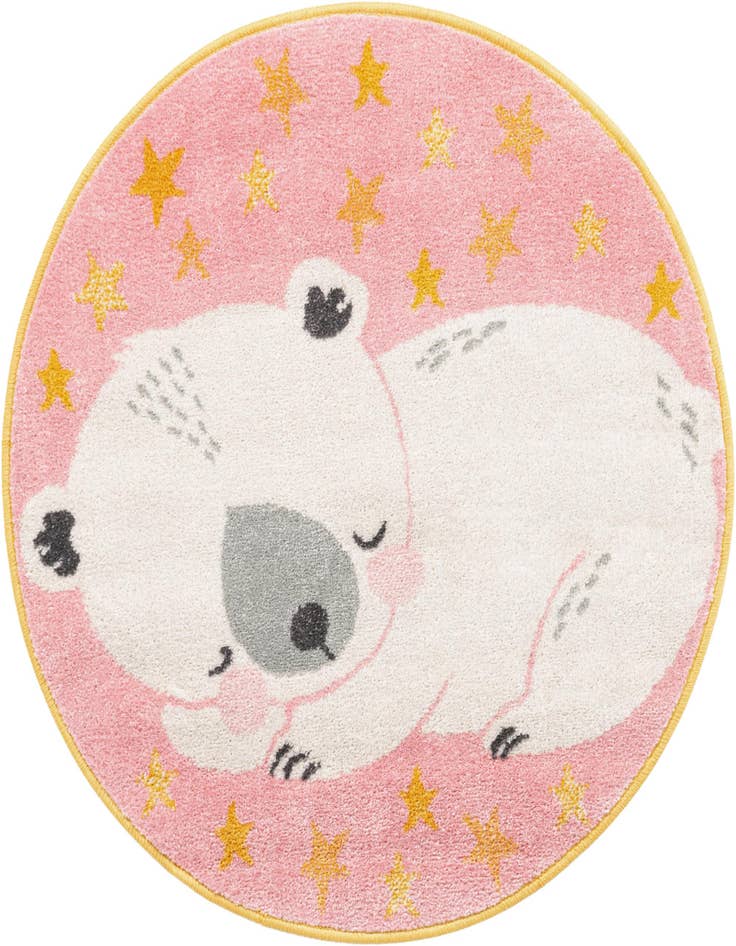 Detail image of 3' 3 x 3' 3 Bear Whimsy Kids Round Rug