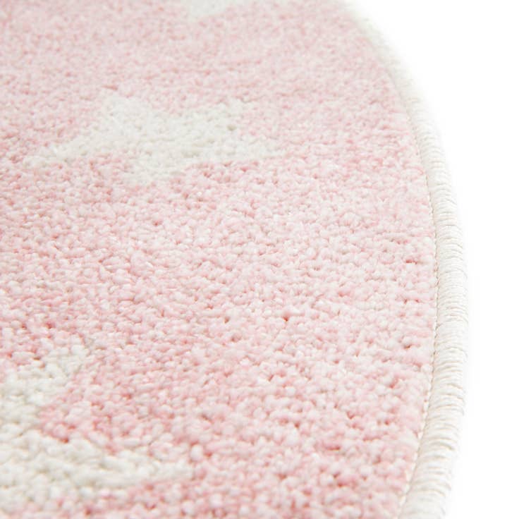 Detail image of 5' 3 x 5' 3 Stars Whimsy Kids Round Rug