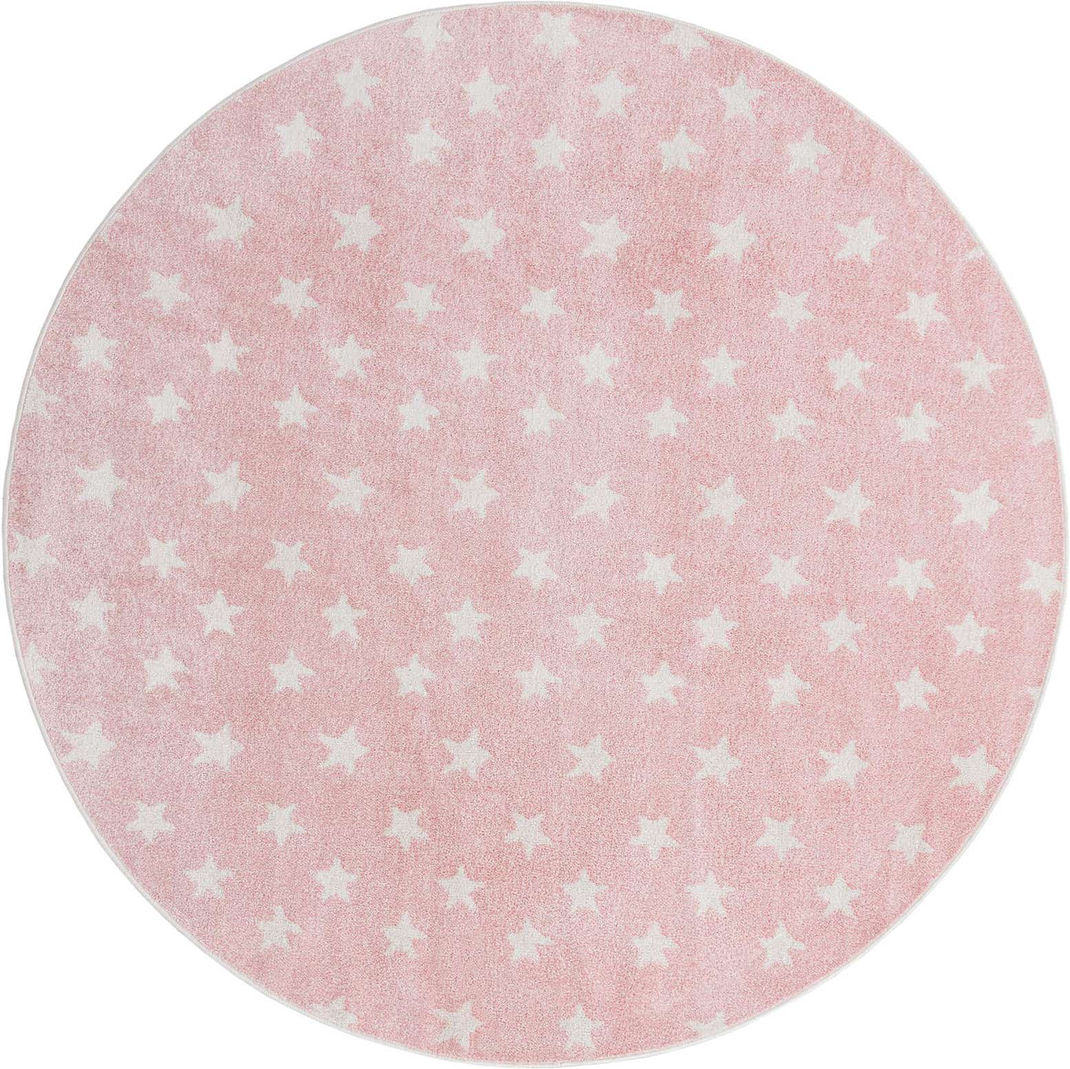 7' 10 x 7' 10 Stars Whimsy Kids Round Rug