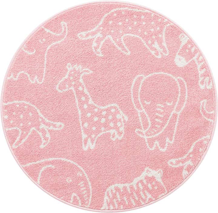 100cm x 100cm Animals Whimsy Kids Rond Vloerkleed
