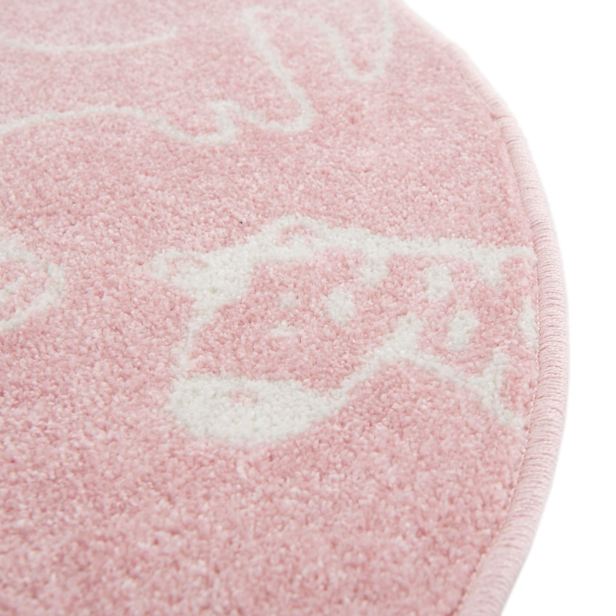 7' 10 x 7' 10 Animals Whimsy Kids Round Rug