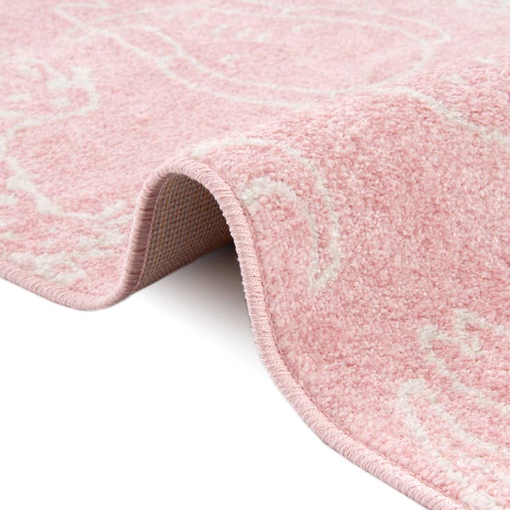 Detail image of 5' 3 x 5' 3 Animals Whimsy Kids Round Rug