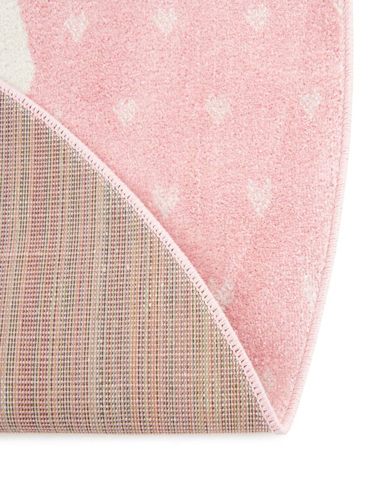 Detail image of 7' 10 x 7' 10 Llama Whimsy Kids Round Rug