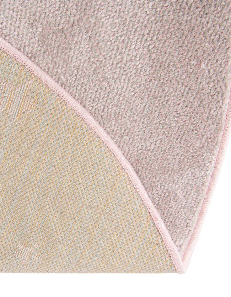 Detail image of 5' 3 x 5' 3 Unicorn Whimsy Kids Round Rug