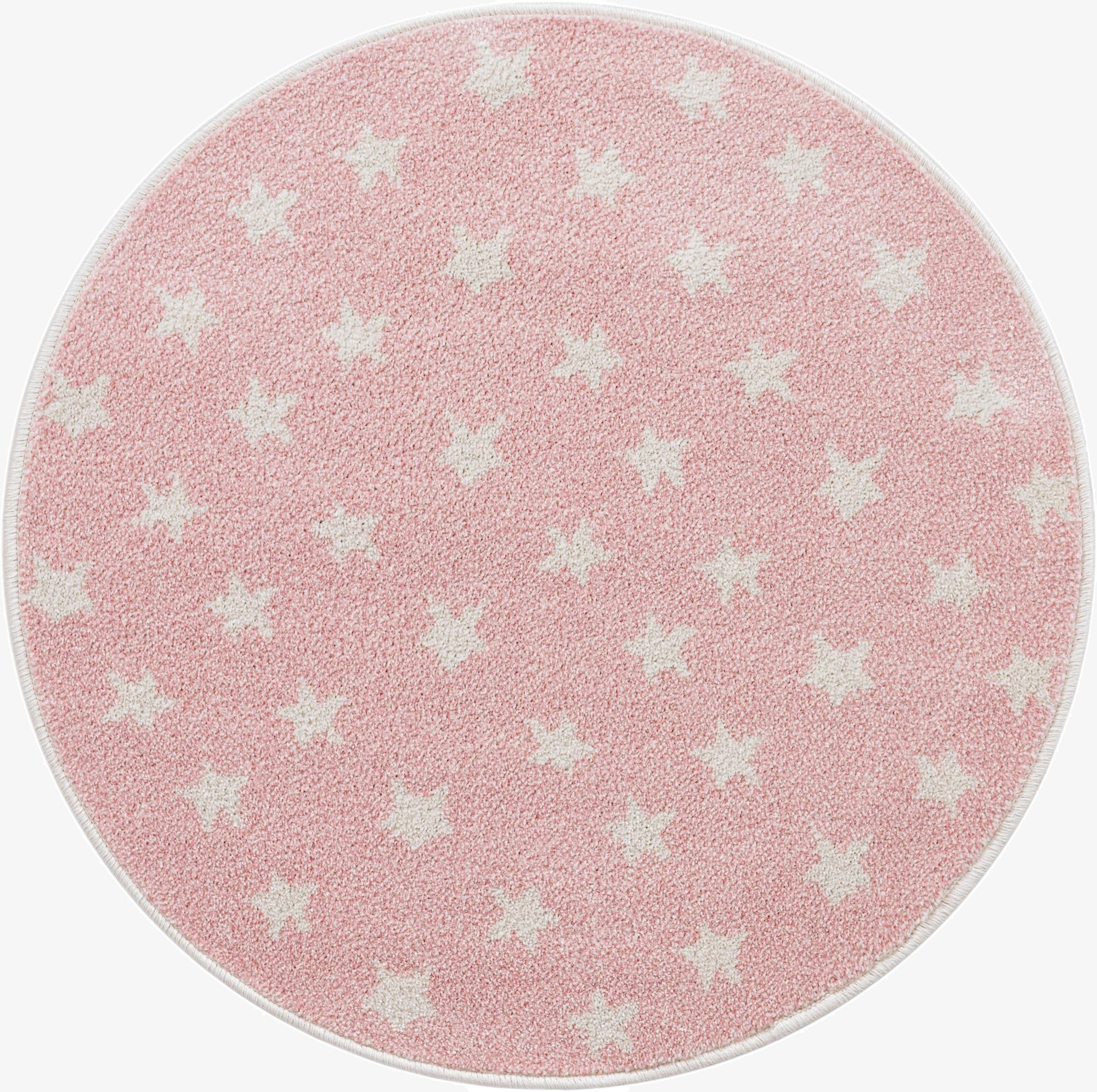 3' 3 x 3' 3 Stars Whimsy Kids Round Rug