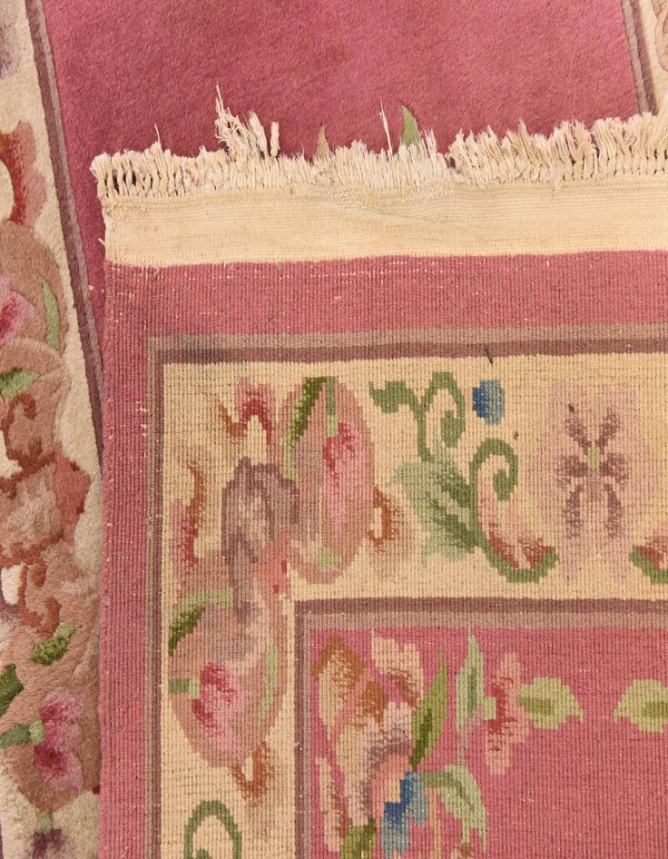 Detail image of 2' 10 x 11' 5  Hand Knotted Antique Finish Wool Runner Rug