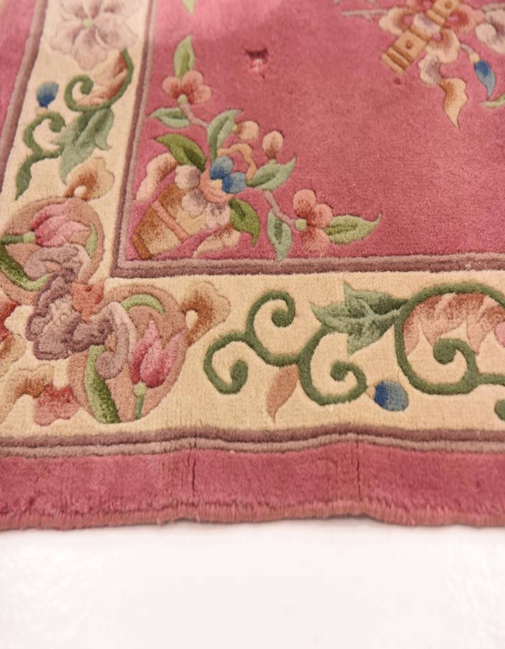 Detail image of 2' 10 x 11' 5  Hand Knotted Antique Finish Wool Runner Rug