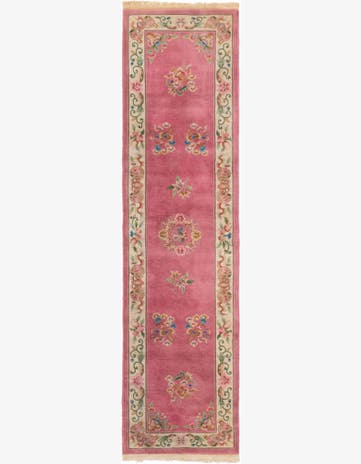 2' 10 x 11' 5 Hand Knotted Antique Finish Wool Runner Rug